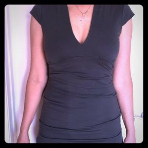 Jersey Knit Gray Dress